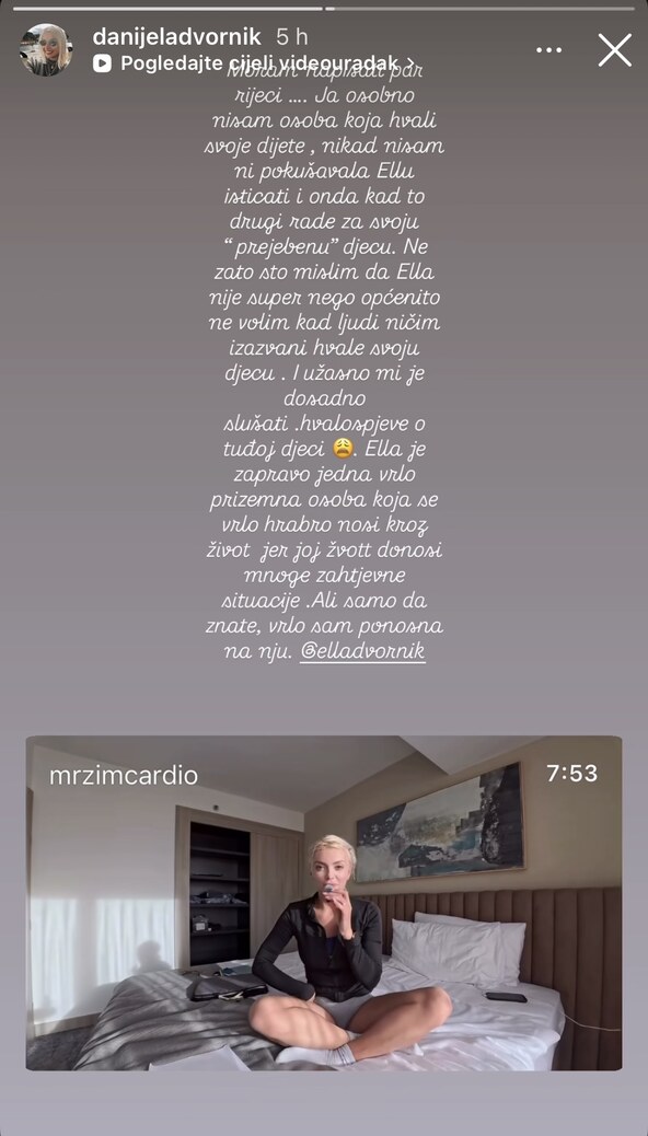 Danijela Dvornik o kćeri Elli