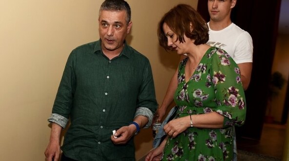 Igor Mešin sa suprugom i sinom