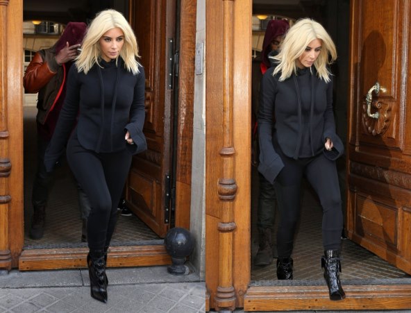 Kim Kardashian u Parizu u Vetements hoodici