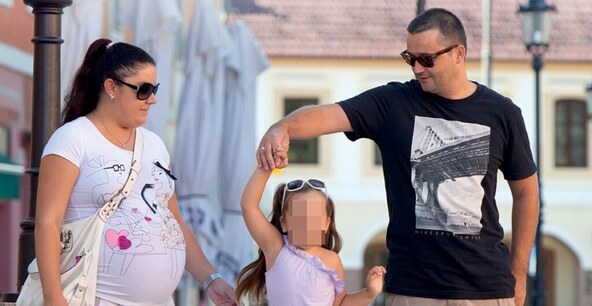 Dalibor Bartulovic Shorty, supruga Ana i kćer Nika