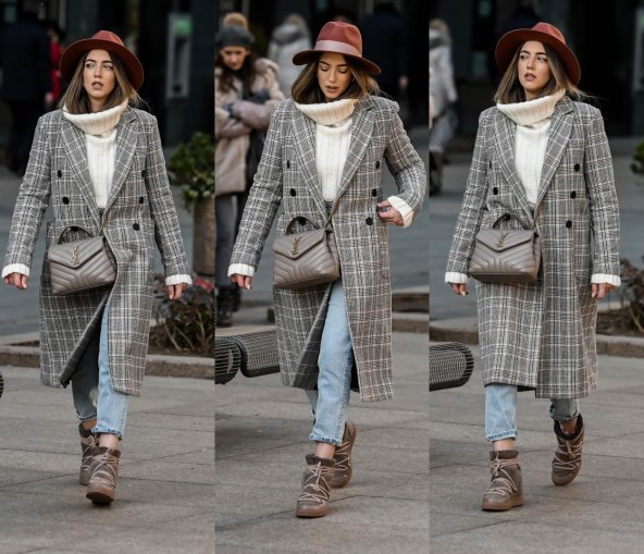 Zgodna fashionistica istaknula se iz mase svojim markiranim i stylish odjevnim komadima