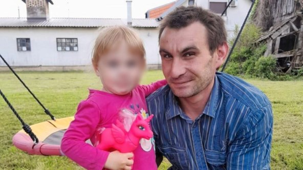 Neven Landek s kćeri Mijom