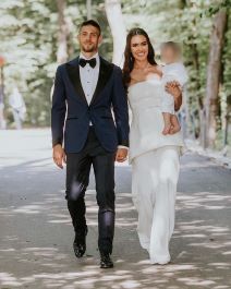 Andrej Kramarić sa suprugom i sinom