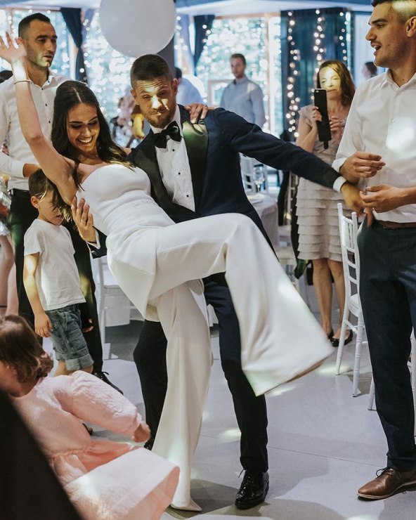 Mia Ćurković i Andrej Kramarić vjenčali su se u crkvi krajem svibnja