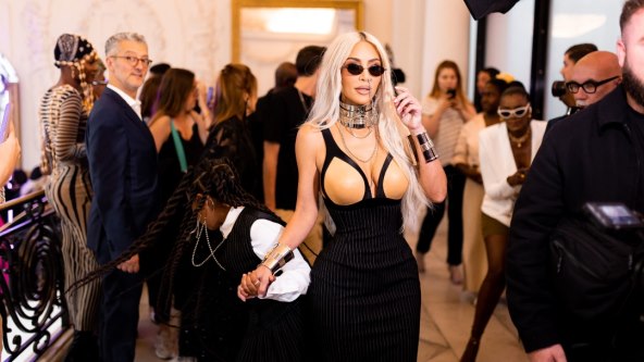 Kim Kardashian i North West na Tjednu mode u Parizu