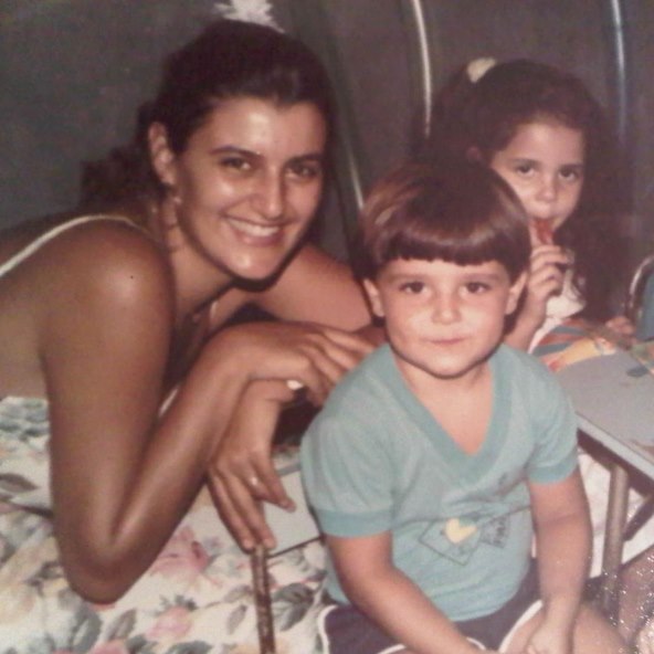 Pedro Soltz s mamom