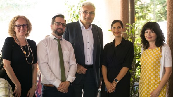 Snježana Slijepčević (asistentica veleposlanika), Cristian Sallai (DZT), Mr Harald Sieber – zamjenik veleposlanika Njemačke u Hrvatskoj, Maja Lunić (DZT), Sanja Berc (PR Njemačkog veleposlanstva u Hrvatskoj