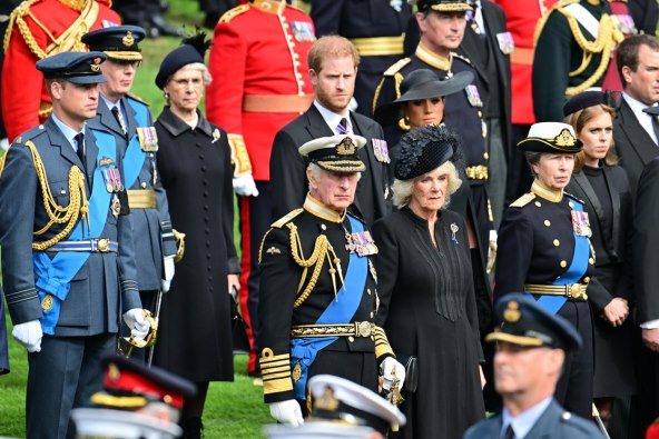 Kralj Charles na sprovodu kraljice Elizabete