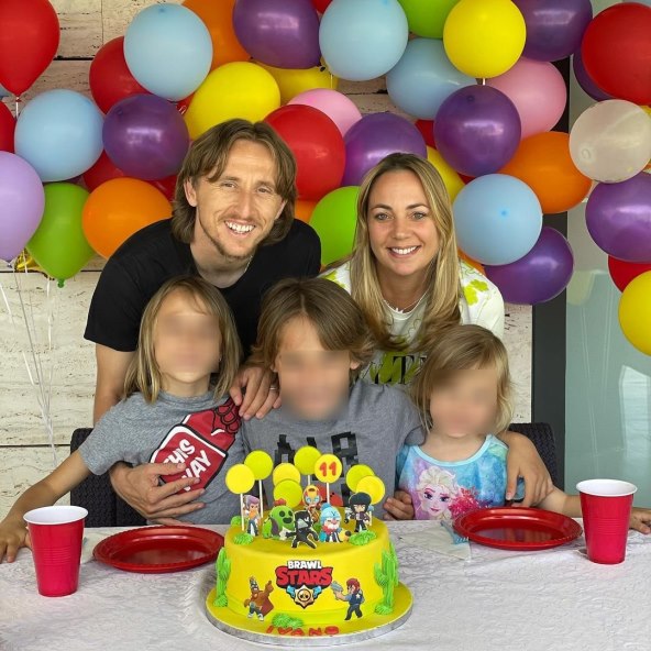 Sofia Modrić, Ema Modrić, Ivano Modrić, Vanja Modrić i Luka Modrić