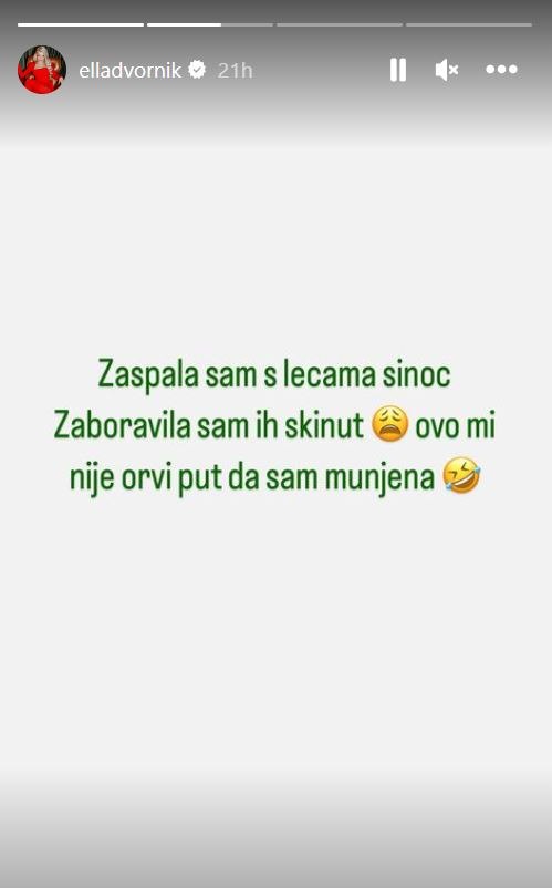 Ella Dvornik otkrila kako ima upalu očiju