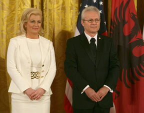 Kolinda Grabar Kitarović i Aleksander Sallabanda u Bijeloj kući