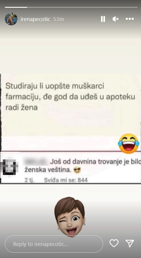 Irena Pecotić šali se na vlastiti račun