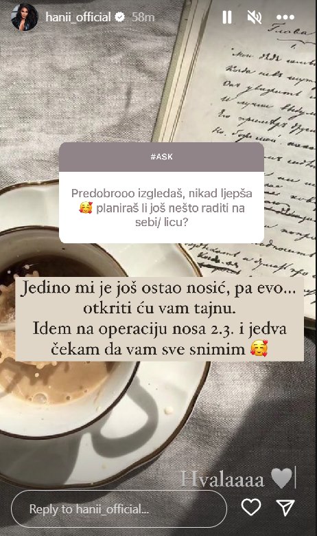 Hana Rodić operirala je grudi