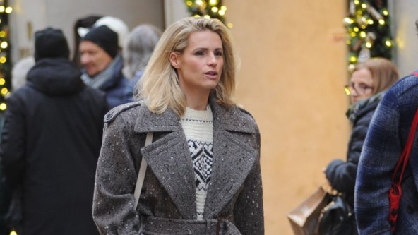 Michelle Hunziker u šetnji Milanom