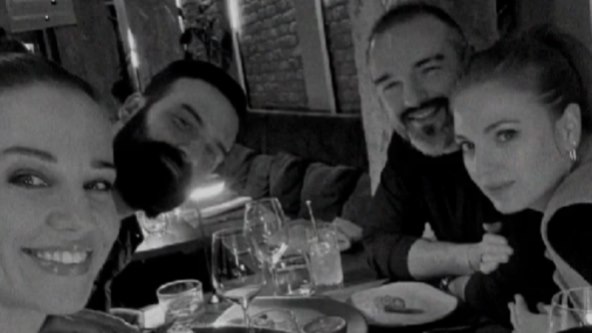 Korana Gvozdić, Ivan Šarić, Nataša Janjić Medančić i Nenad Medančić zajedno na večeri u jednom zagrebačkom restoranu.