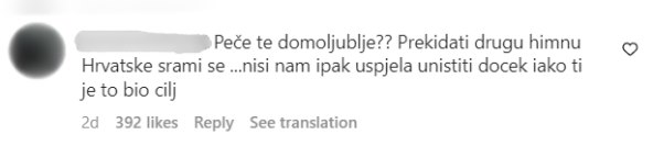 Komentari ispod fotografije Ive Šulentić