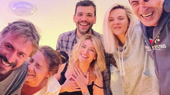 Tihana Lazović Trifunović, Branislav Trifunović i Anđelka Prpić s novim partnerom