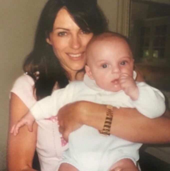 Elizabeth Hurley i sin Damian