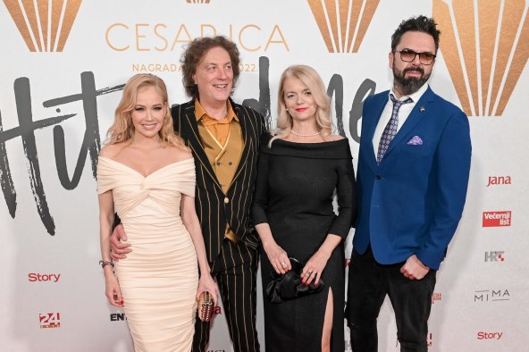 Jelena Rozga, Tonči Huljić, Vjekoslava Huljić i Petar Grašo na dodjeli nagrada Cesarica