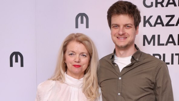 Vjekoslava Huljić i Ivan Huljić na rođendanu Gradskog kazališta mladih u Splitu