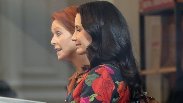 Kristin Davis na snimanju novih epizoda serije 'And Just Like That'