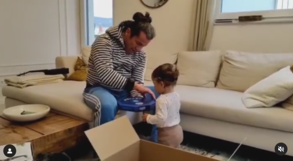 Mario Petreković s kćeri