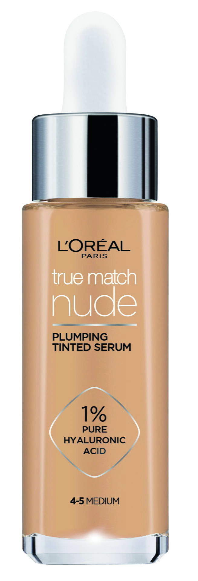 L’Oréal Paris True Match Nude Plumping Tinted Serum, tonirani serum s hijaluronskom kiselinom, 16,50 € / 124,31 kn, dm