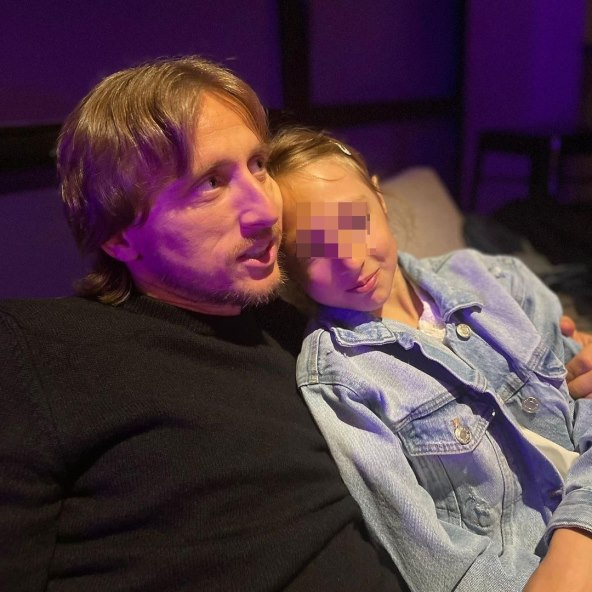 Luka Modrić s kćeri Emom
