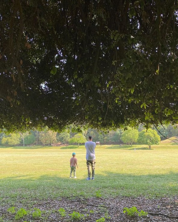 Marko Tolja sa sinom na Brijunima