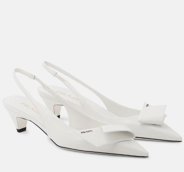 Modellerie leather slingback pumps, PRADA,
969 €