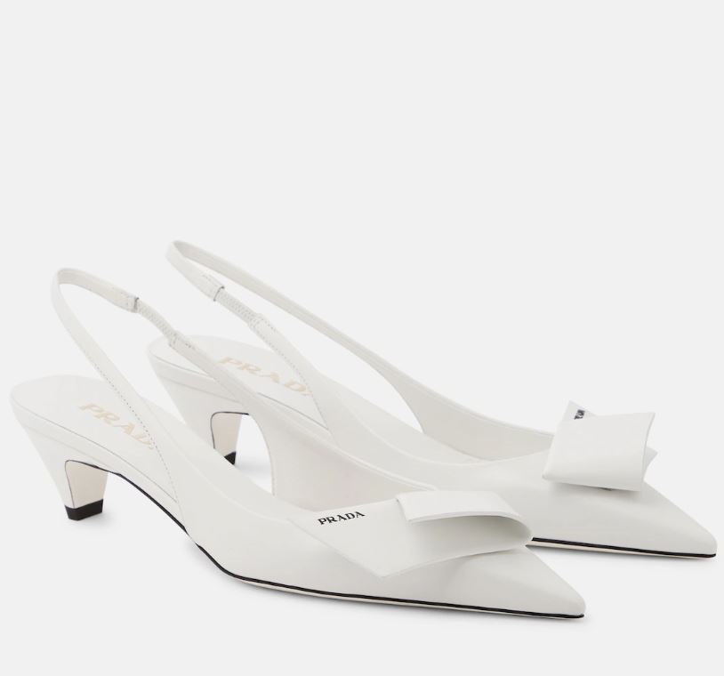 Modellerie leather slingback pumps, PRADA,
969 €