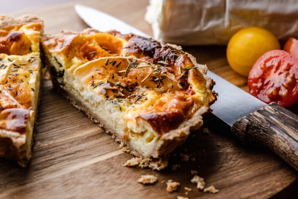 Quiche s povrćem i kozjim sirom