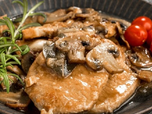 Recept za svinjske odreske u umaku od gljiva