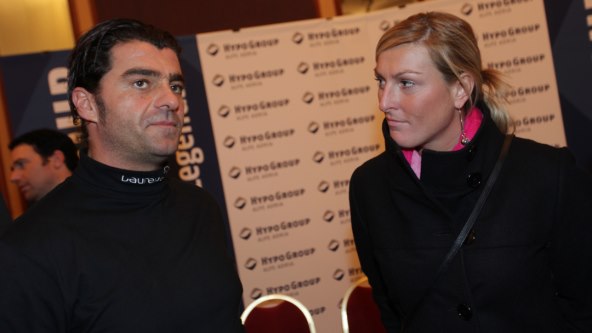 Alberto Tomba i Janica Kostelić na Snježnoj kraljici na Sljemenu