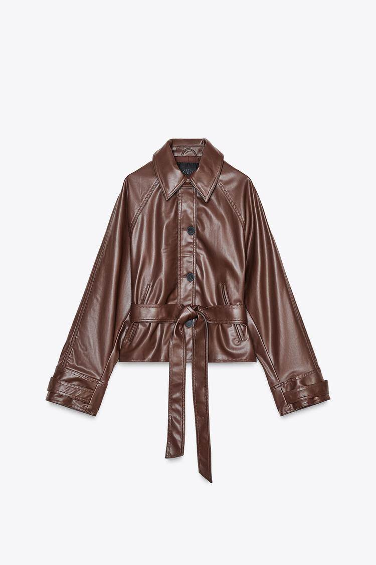 KRATKI BALONER OD UMJETNE KOŽE/ ZARA/ 49,95 EUR