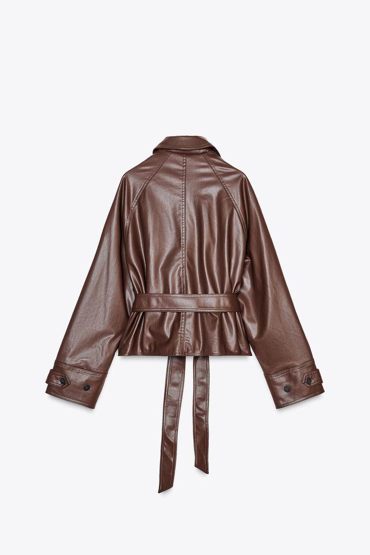 KRATKI BALONER OD UMJETNE KOŽE/ ZARA/ 49,95 EUR