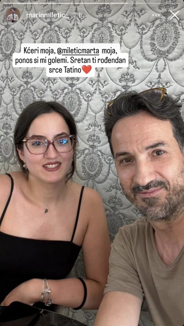 Marin Miletić s kćeri Martom