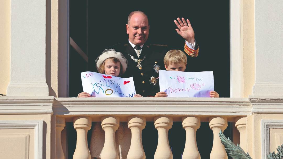 Princ Albert II. s djecom
