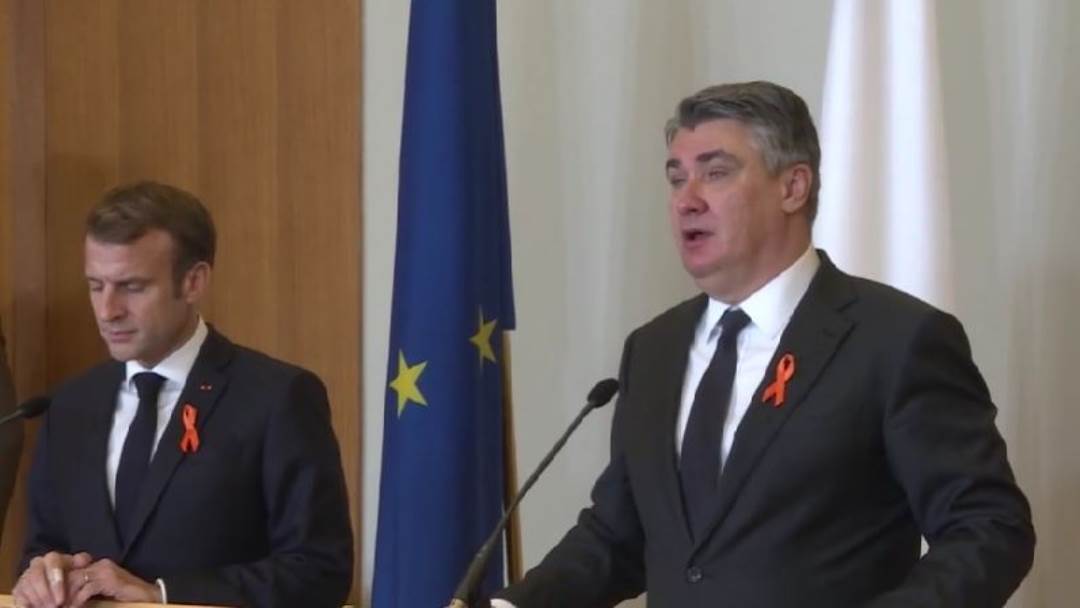 Zoran Milanović i Emmanuel Macron
