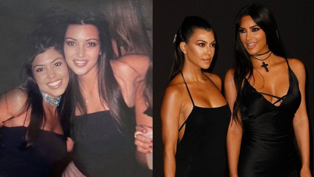 Stara fotografija Kim i Kourtney Kardashian