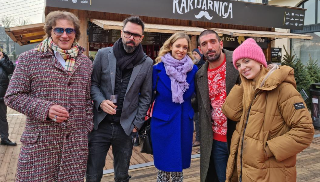 Hana Huljić, Slavko Sobin, Petar Grašo, Tonči Huljić i Nataša Janjić družili su se u Zagrebu