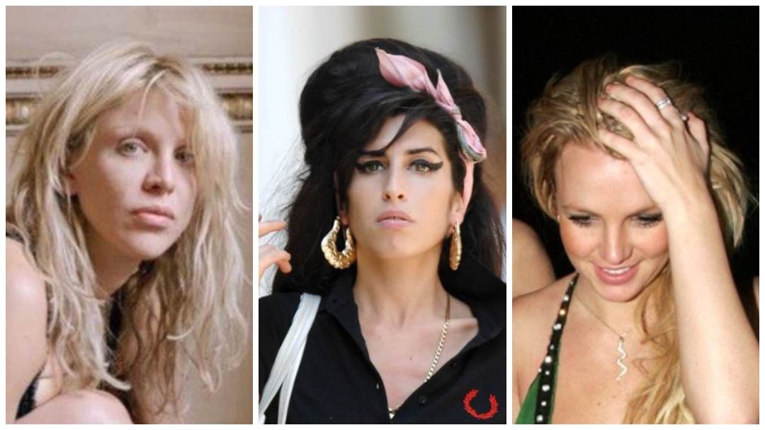 Courtney Love, Amy Winehouse i Britney Spears
