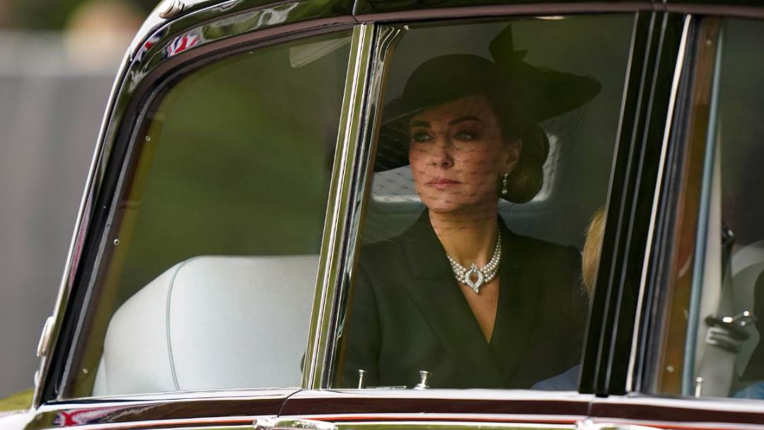 Kate Middleton na sprovodu kraljice Elizabete