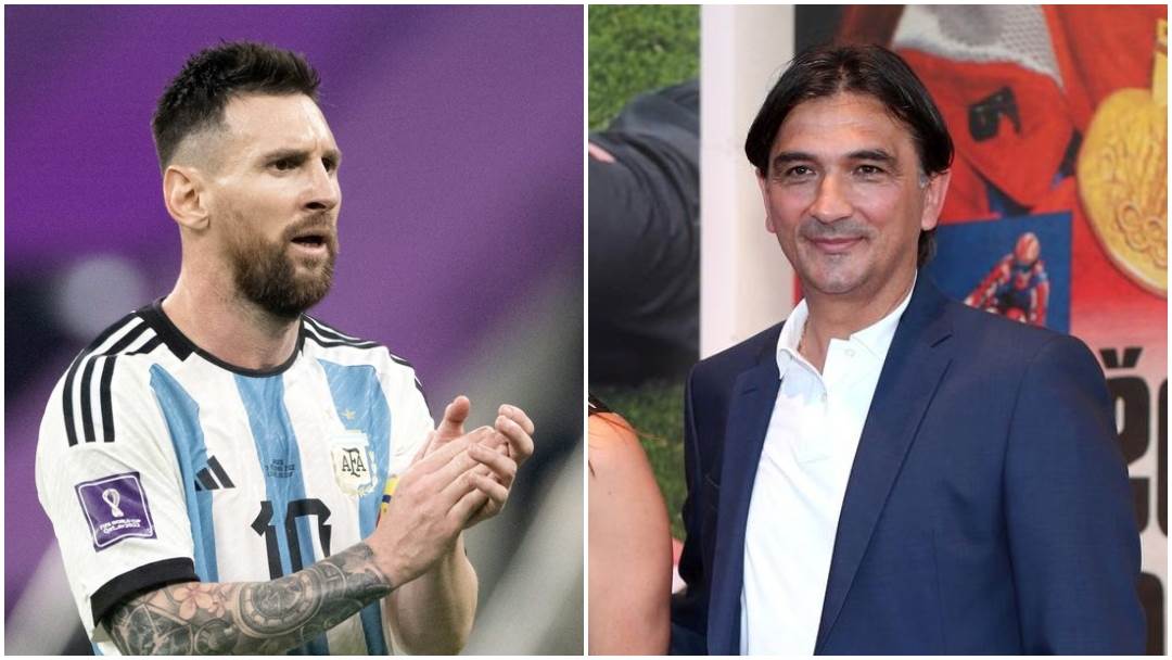 Lionel Messi i Zlatko Dalić nakon pobjede Argentine