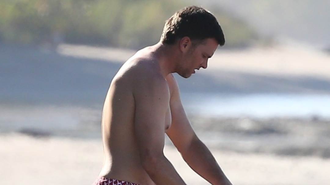 Tom Brady na plaži