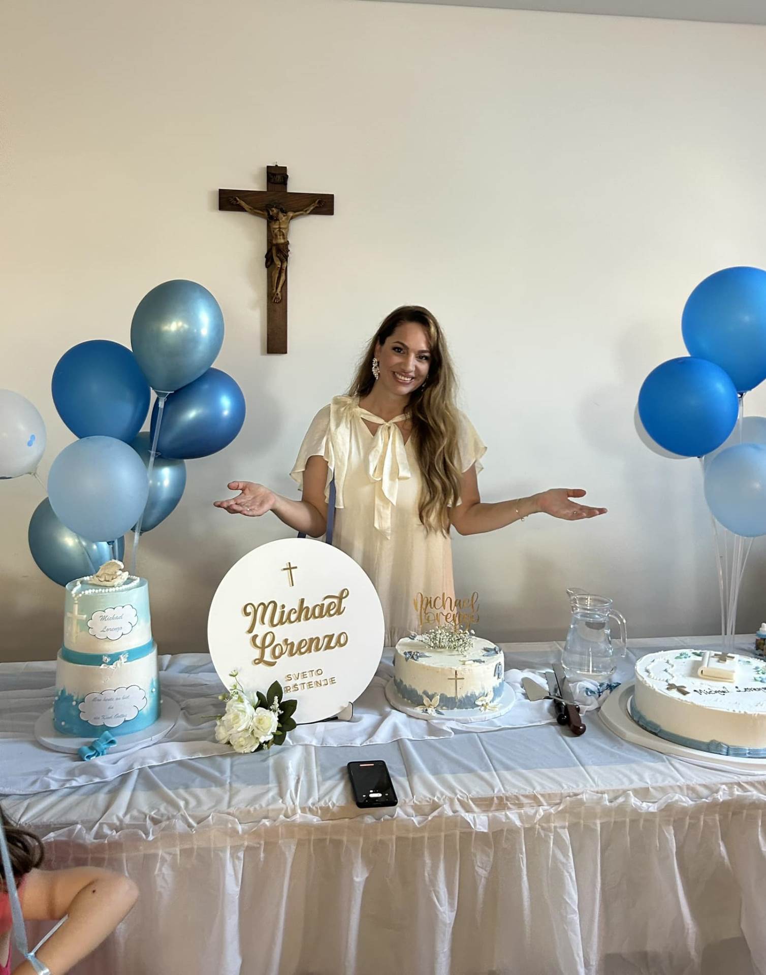 Simona Mijoković krstila peto dijete