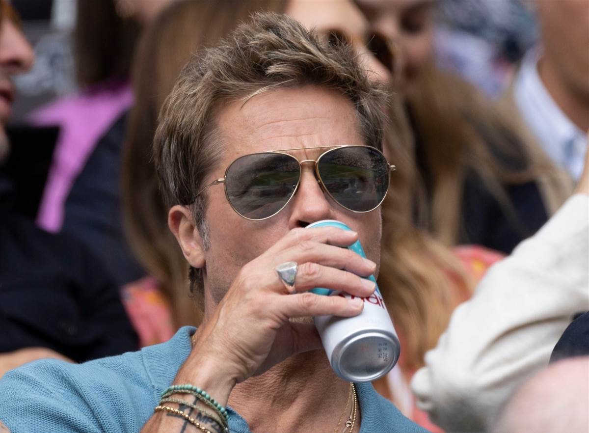 Brad Pitt na finalu Wimbledona