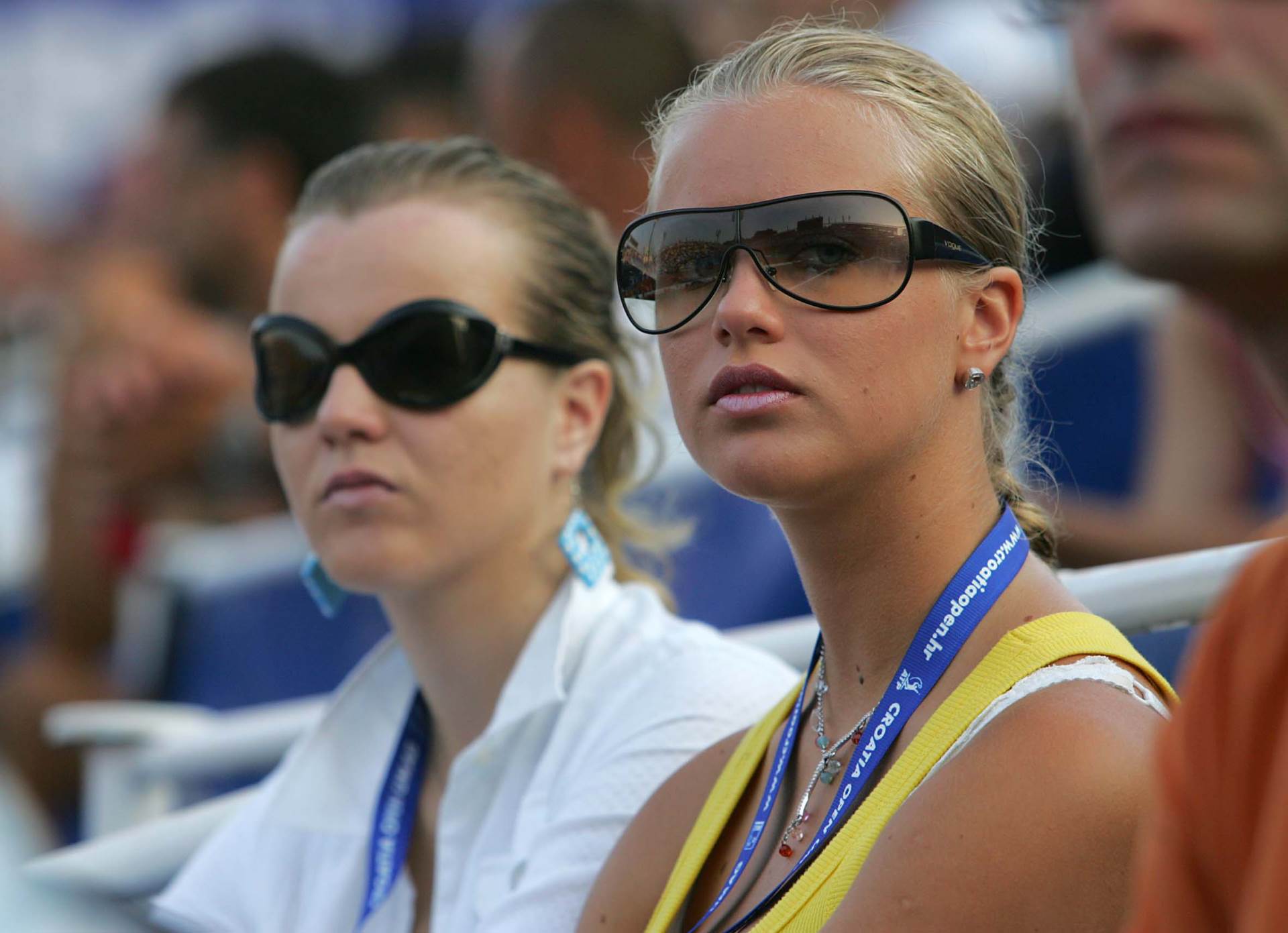 Stefany Hohnjec sa sestrom Mateom na teniskom turniru u Umagu.