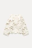 PLETENI PULOVER S RELJEFNIM CVIJEĆEM/ ZARA/ 49,95 EUR