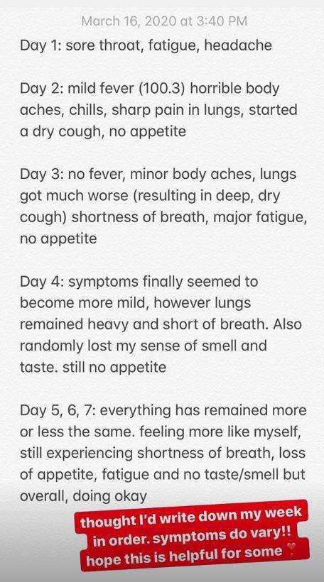 OBJASNILA SIMPTOME Glumica opisala kako izgledaju dani s koronavirusom